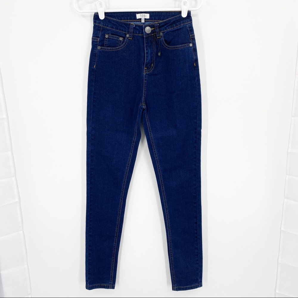 Tobi Skinny Jeans Sz 25 High Rise Dark Wash Jeans